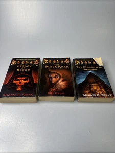 Diablo Trilogy Novel Paperback Book Lot Legacy Of Blood The Black Road Etc Knaak - Foto 1 di 8