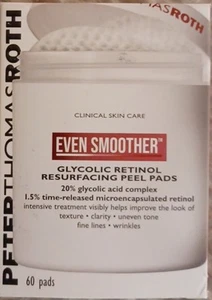 Peter Thomas Roth Even Smoother Glycolic Retinol Resurfacing Peel Pads, 60 Pads - Picture 1 of 5