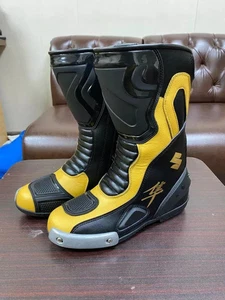 SUZUKI HAYABUSA Motorrad Rindsleder Reitschuhe Motorrad Lederstiefel - Bild 1 von 3