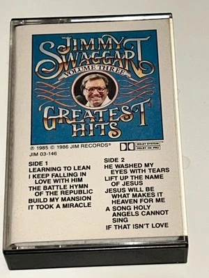 Jimmy Swaggart Greatest Hits Vol 3 Southern Gospel Music Cassette 1S24 - Image 1 of 2