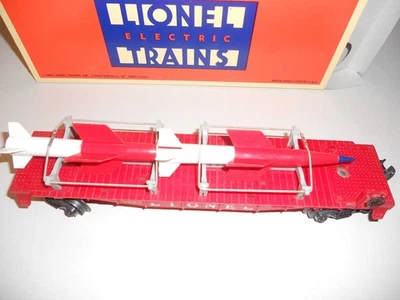 LIONEL TRAIN #6823 FLATCAR WITH 2 MISSILES AND REPO BOX - Image 1 of 4