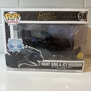 Funko POP! Night King equitazione Icy Viserion Glow in the Dark #58 - Foto 1 di 7