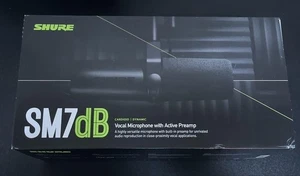 SHURE SM7DB Dynamic Vocal Microphone with Preamp Used Professional Recording - Picture 1 of 1