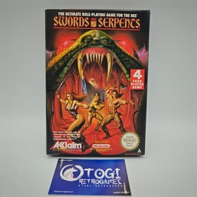 SWORDS AND SERPENTS NINTENDO NES PAL A CIB COMPLETO