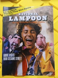National Lampoon Magazine - Abbie Hoffman Nixon Agnew - October 1970 - Picture 1 of 7