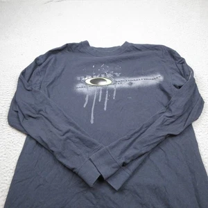 Vintage Oakley Shirt Mens XL Black Long Sleeve Pullover - Picture 1 of 7