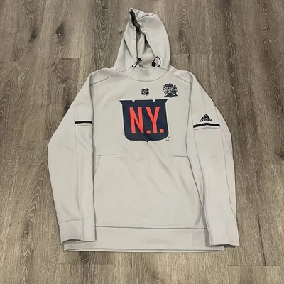 New York Rangers 2018 NHL Winter Classic Adidas Hoodie Size Men’s Medium - Image 1 of 4