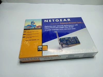 Netgear FA311 Rev-B1 PCI 10/100 Ethernet Card brand New Sealed - Image 1 of 3