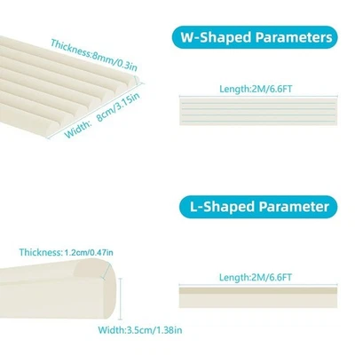 Edge Guard Corner Protector Soft Foam Material Versatile L And W Shapes - Image 1 of 4