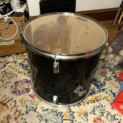 Percusión cósmica, 16x16, cabeza Evans, azul marino. Foto 1 de 4