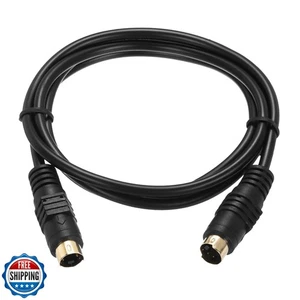 Cable de video MECCANIXITY S 3,3 pies, mini DIN 4 pines cable de video S macho a macho Go - Imagen 1 de 5