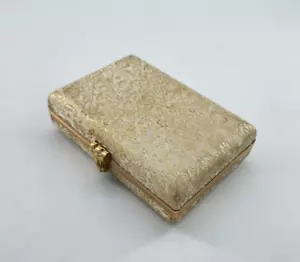 Borsa a mano vintage Volupté Metallic Box Borsa/Frizione Minaudiere Fodera Satinata Retro Glam - Foto 1 di 13