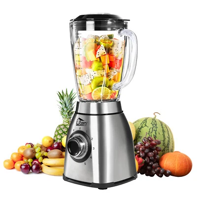 UTEN 1.8L Standmixer Mixer Blender Glas Smoothie Maker Milch Shaker 6Klinge 1800Watt