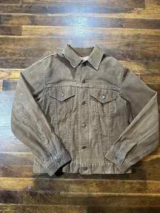 Vintage 70s Levis Corduroy Trucker Jacket Size XS (38) Made in USA Pockets - Picture 1 of 24
