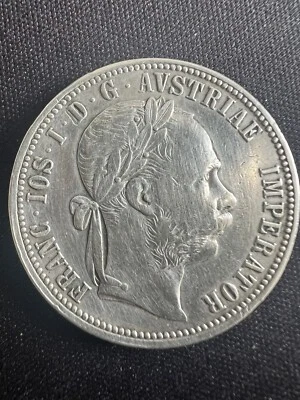 1888 AUSTRIA Silver 1 Florin Coin, FRANZ JOSEPH I (1848-1916), KM-2222 - Image 1 of 2