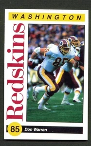 Washington Redskins 1991 policía #85 Don Warren estado de San Diego aztecas - Imagen 1 de 1