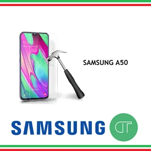PELLICOLA IN VETRO TEMPERATO PER SAMSUNG A50 PROTEGGI SCHERMO LCD ANTIURTO - Picture 1 of 6