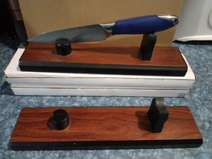 Displays Lot of 4 Finished Displays For Fixed-Blade Knife Wood Sizes 6" - 14" - Picture 1 of 1