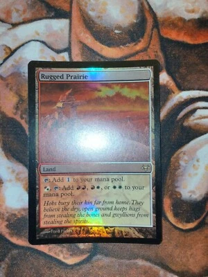FOIL Rugged Prairie Eventide EVE MTG Magic the Gathering 1st Edition - Image 1 of 2