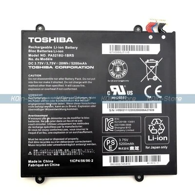 Nueva Batería Original Original PA5218U-1BRS para Toshiba Excite A204 AT10-B 5200mAh Foto 1 de 2
