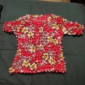 FC Womens Shirt Size Medium Multicolor Floral Print Stretch Casual - Picture 1 of 5
