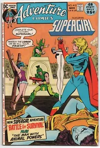 ADVENTURE COMICS #412. SUPERGIRL / BONDAGE COVER. ALBANO / SAAF. DC 1971. 7.5/8 - Picture 1 of 2