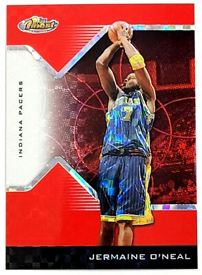 2004-05 TOPPS FINEST - JERMAINE O'NEAL - RED X-FRACTOR #D 45/99 - Imagem 1 de 2