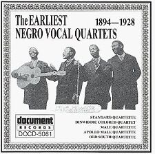 EARLIEST NEGRO VOCAL QUARTETS - The Earliest Negro Vocal Quartets: VG