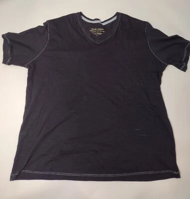 MICHAEL BRANDON Ropa Premium Hombres Azul Oscuro Informal Camiseta Talla S 100% Algodón Foto 1 de 3