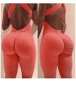 Mujeres Leggings Elastizados Cintura Alta Anticelulíticos Yoga Pantalones Entrenamiento Levantamiento de Glúteos Foto 1 de 4