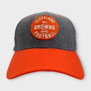 Cleveland Browns New Era Hat Cap Mens S/M 1946 Gray Wool NFL Football Stretch - Picture 1 of 9