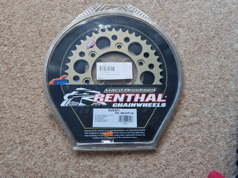 Renthal Ducati Monster/750SS/Strada/SS 520 tono 41T ver foto durante años modelos Foto 1 de 2