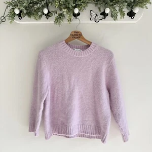 Zara Girls Lavender Purple Fuzzy Knit Sweater XL - Picture 1 of 3