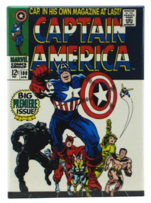 Captain America #100 Cover Refrigerator Magnet Jack Kirby Marvel Comics New - Image 1 of 2