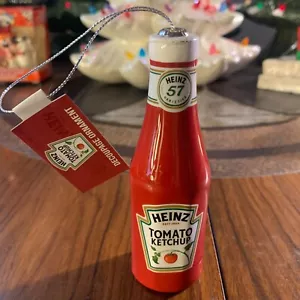 Kitsch Kitsch Nuevo Con Etiquetas Nuevo Con Etiquetas Heinz Tomate Ketchup Adorno de Navidad Navidad - Imagen 1 de 1