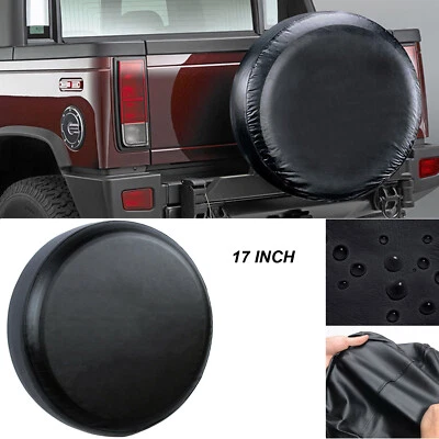 Trailer 17Inch Spare Tyre Wheel Cover for Jeep Wrangler Tire 245/75R17 255/75R17 - image 1 of 4