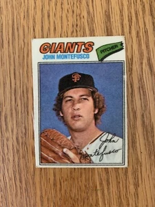 John Montefusco 1977 Topps Stoff Sticker SP #30 Sehr guter Zustand - Bild 1 von 2