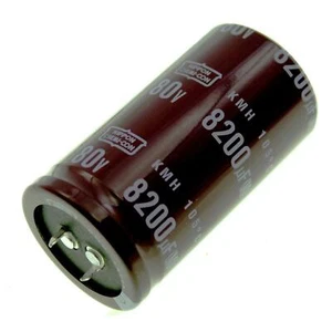 Snap-In Elko Kondensator Radial 8200µF 80V 105°C 35x63mm EKMH800VSN822MA63U 8200 - Picture 1 of 1