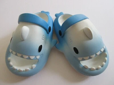 Casual Kids Infant Slip On Beach Clog Sandal Blue/White Color Various Sizes New - Image 1 of 4