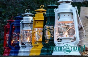 Feuerhand Storm Lantern 276 Traditional Galvanised Paraffin Hurricane Lamp - Picture 1 of 30