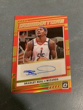 2020-21 Donruss Optic Bradley Beal Auto GOLD Dominators Signature Autograph 7/10
