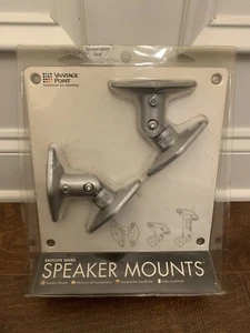 NEW 2 Pack Vantage Point Wall Speaker Mounts Brackets Satellite Series Silver - Picture 1 of 12