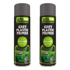 AutoTek Grey Plastic Primer Multi-Purpose Aerosol Spray Paint 500ml 
