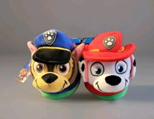 Paw Chase Marshall Little Boys Slipper Shoe with Head Face 3D (9-10) Blue- New - Picture 1 of 2