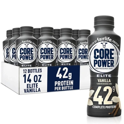 Fairlife Core Power Elite 高蛋白奶昔 - 12 件装 — 第 1/4 张图片