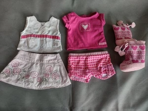 American girl doll Sweetheart set Pink lollipop 2007 Top Skirt & Pajamas Boots - Picture 1 of 2
