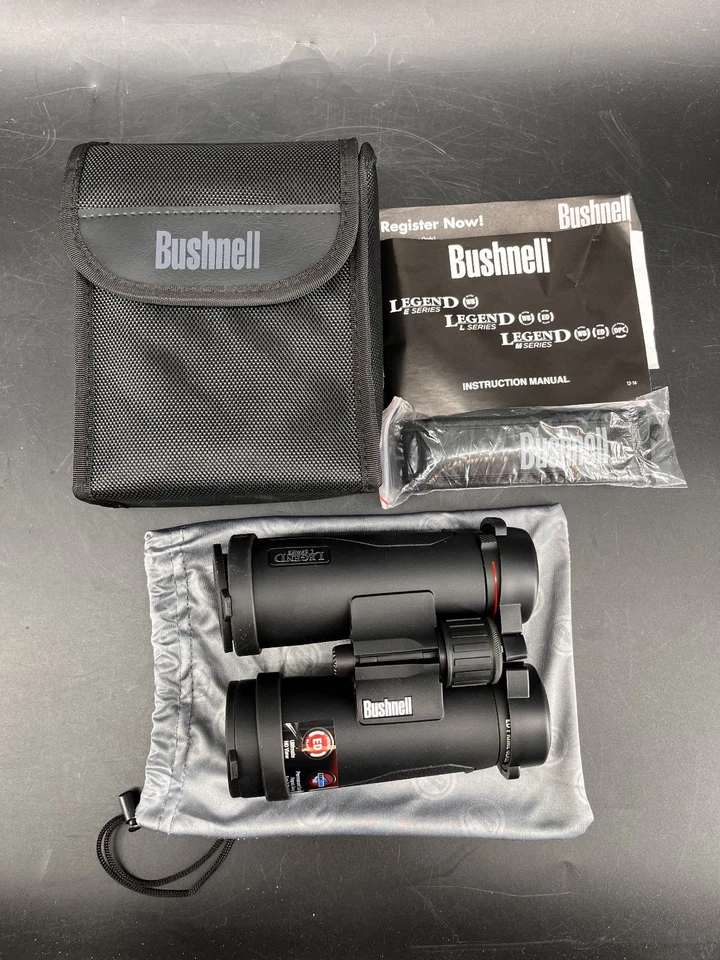 Bushnell Legend L Series 8x42 Binoculars Waterproof ED Glass w/ Case & Strap - Image 1 of 4