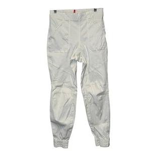 Spanx Pull-On creme Twill Cargo Jogger Knöchel Reißverschluss Hose Gr. Large Gorpcore Wandern - Bild 1 von 13