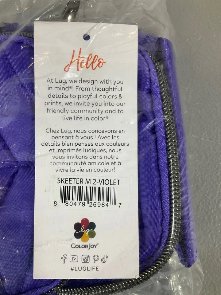 Lug N/S Convertible Crossbody Hip Pouch Skeeter Mini 2 Violet