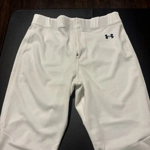 Under Armour Baseball Hose Herren Größe L weiß lockere Passform leicht robust - Bild 1 von 7
